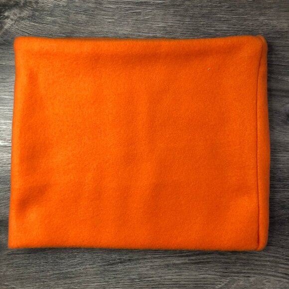 Orange gaiter neckwarmer fleece Scarf Tube Earmuff Gator Cowl Turtle Ski cowl - Picture 3 of 10